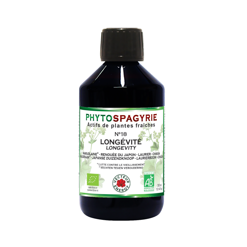 Phytospagyrie: Synergie N°18  Longévité ( Anti-oxydant)