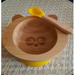 Set de repas pour bébé: bol + cuillère