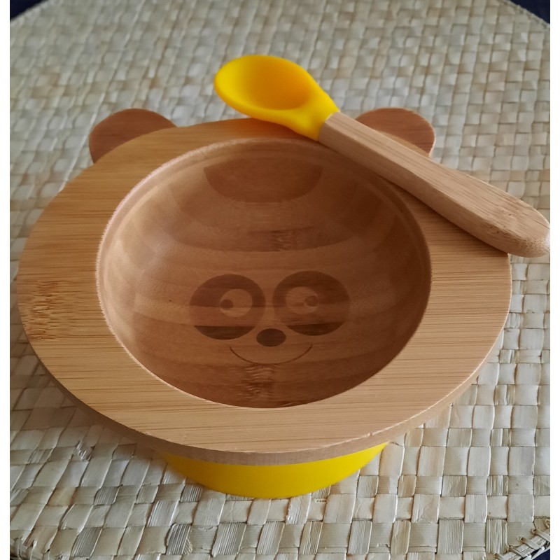 Set de repas pour bébé: bol + cuillère