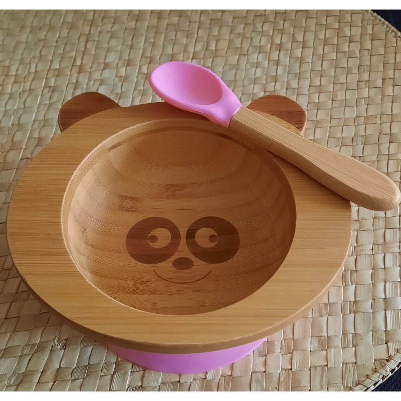 Set de repas pour bébé: bol + cuillère